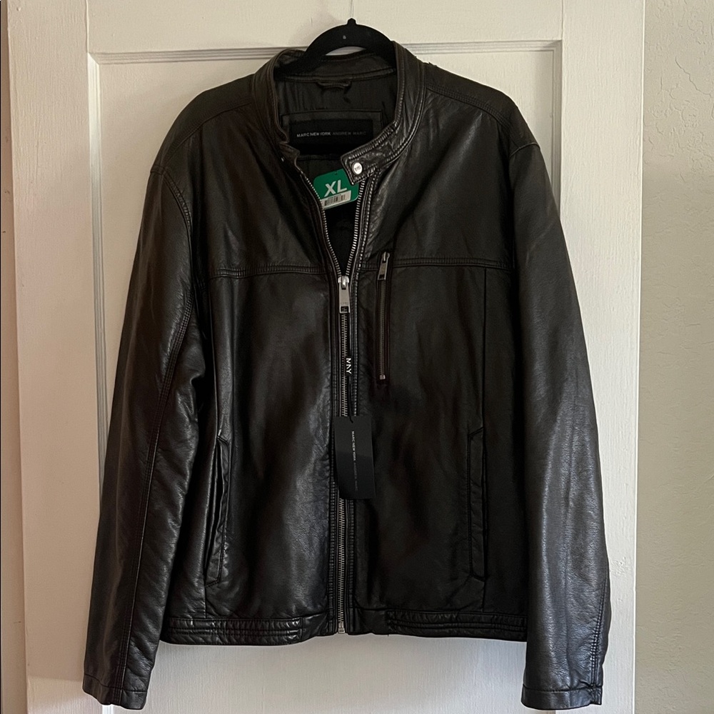 Men's Dark Brown Leather Jacket